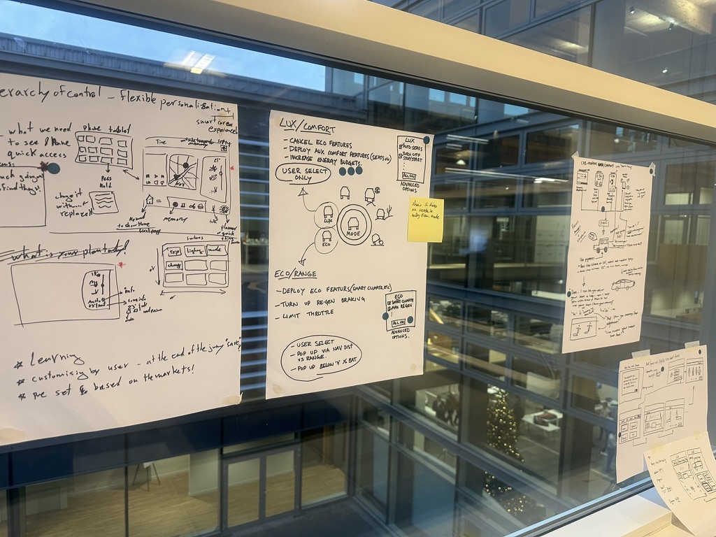 JLR Memory — design workshop and concept sketches