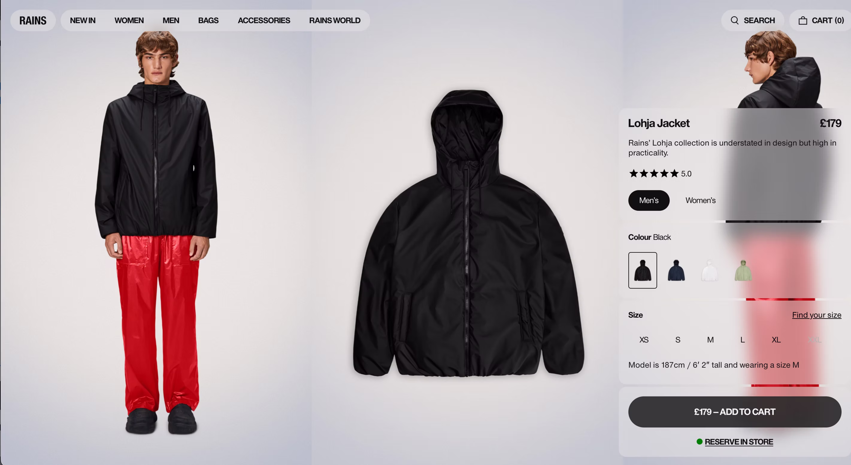 Rains — editorial campaign and product range